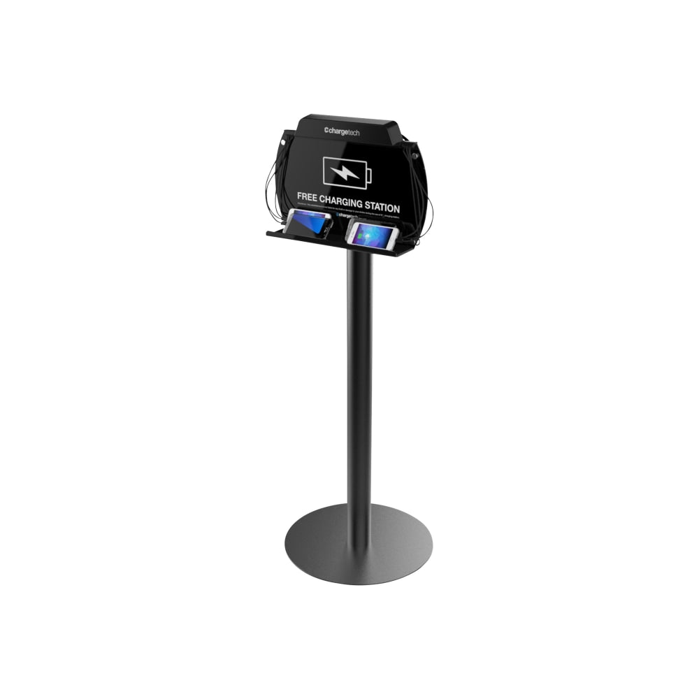 ChargeTech S9 Freestanding Phone Charging Station, Black, CT-300024