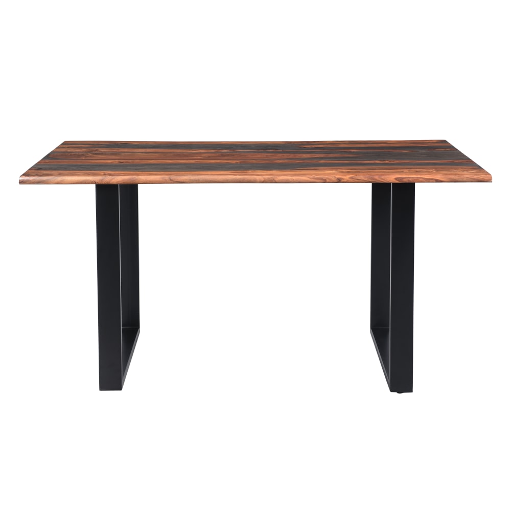 Coast to Coast Bergen Dining Table, 30inH x 58inW x 36inD, Sierra Brown/Black