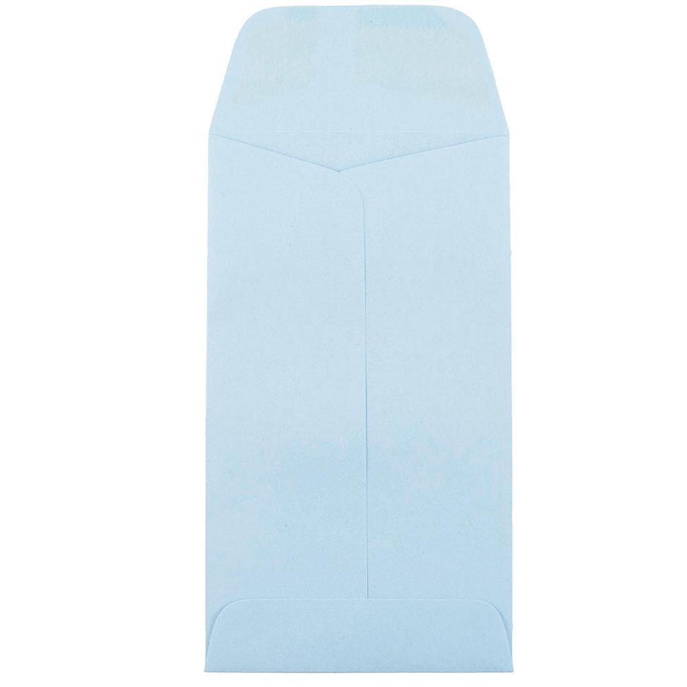 JAM Paper Coin Envelopes, #6, Gummed Seal, Baby Blue, Pack Of 50 Envelopes