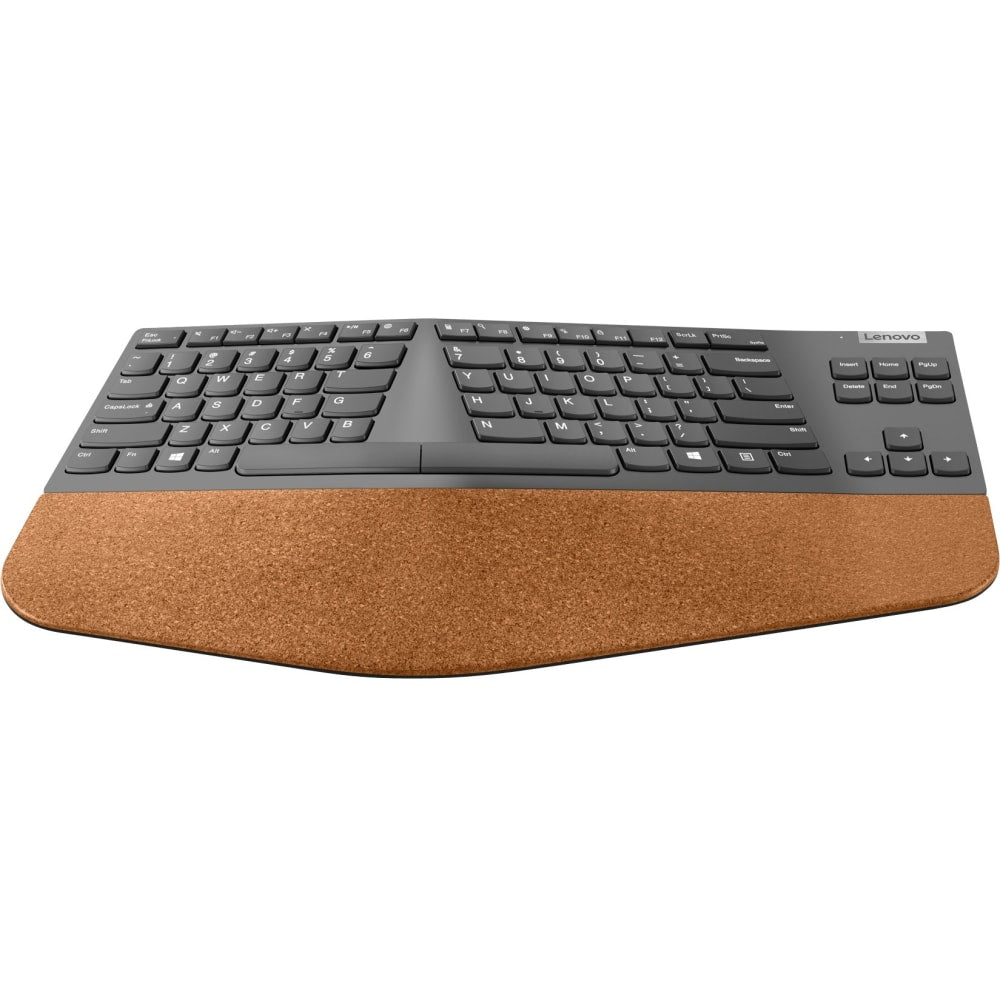 Lenovo Go Wireless Split Keyboard - US English - Wireless Connectivity - 2.40 GHz - English (US) - PC - Scissors Keyswitch - AA Battery Size Supported - Storm Gray