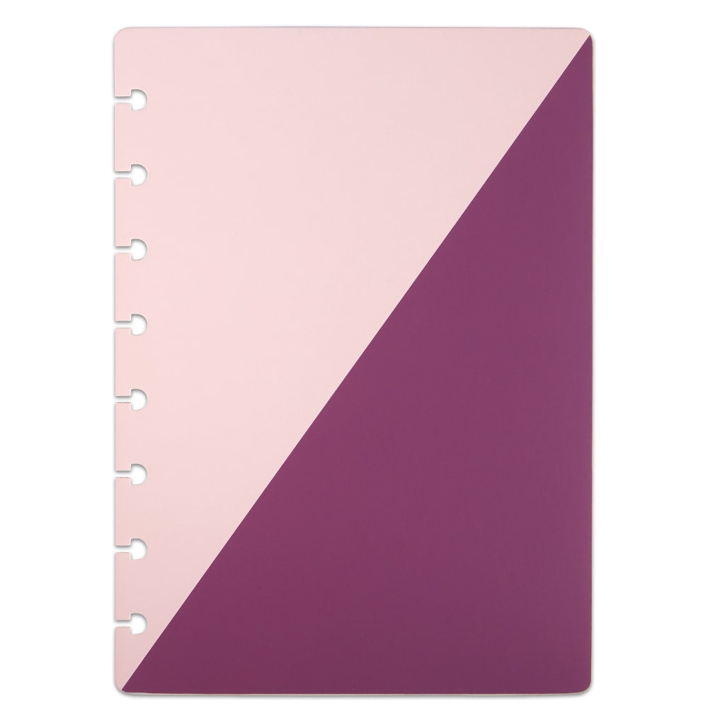 TUL Discbound Notebook Covers, Junior Size, Pink/Purple, Pack of 2 Covers