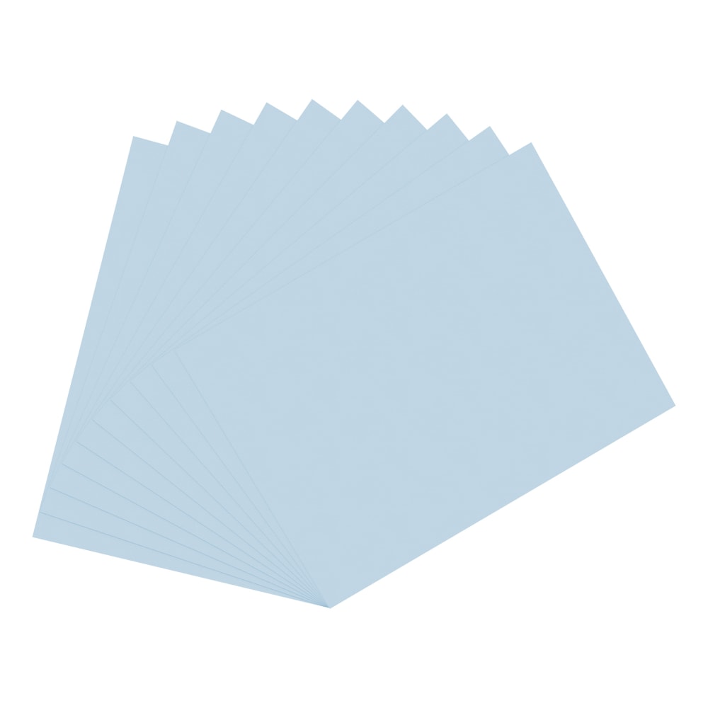 Office Depot Brand Construction Paper, 9in x 12in, 100% Recycled, Light Blue, Pack Of 50 Sheets