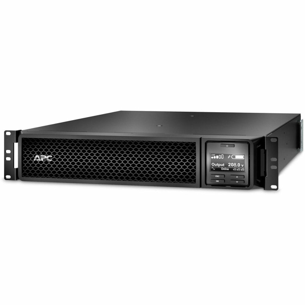 APC by Schneider Electric Smart-UPS SRT 3000VA RM 208V Network Card - 2U Rack-mountable - 3 Hour Recharge - 208 V Input - 208 V AC Output - Sine Wave - 1 x NEMA L6-30R, 2 x NEMA L6-20R - 3 x Battery/Surge Outlet