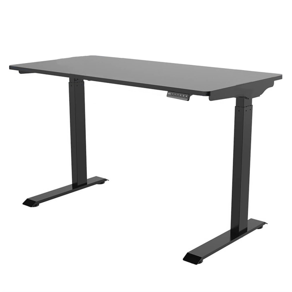 FlexiSpot E9 Quick-Install Metal Electric 48inW Height-Adjustable Standing Desk, Black