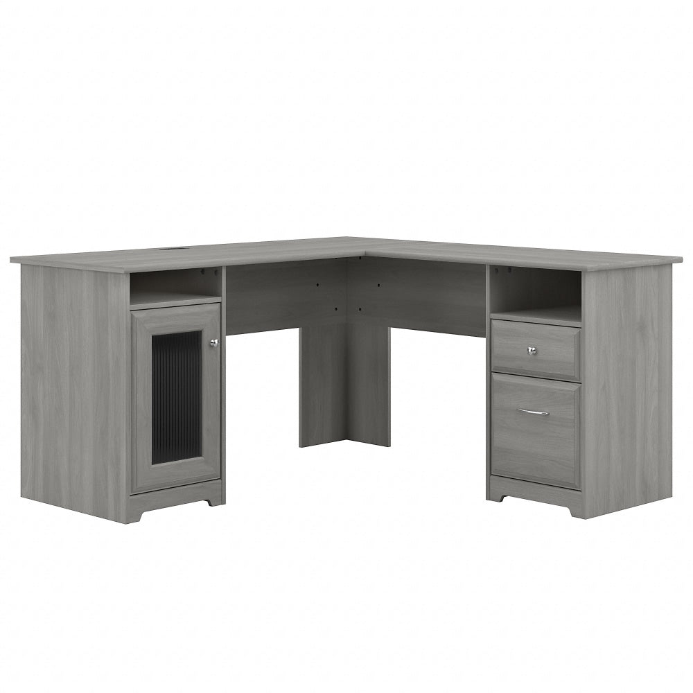 Bush Business Furniture Cabot 60inW L-Shaped Corner Desk, Modern Gray, Standard Delivery