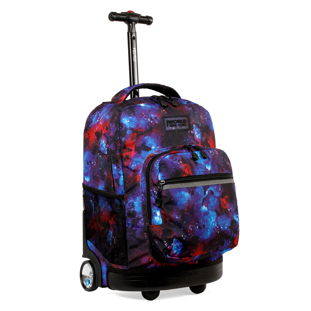 J World Sunrise Rolling Backpack, Galaxy