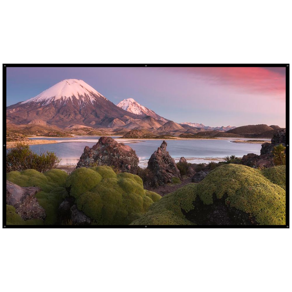 Mount-It! MI-640 Portable Projector Screen, 49in x 89in