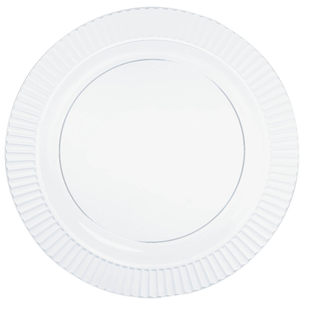 Amscan Plastic Plates, 7-1/2in, Clear, Pack Of 32 Plates