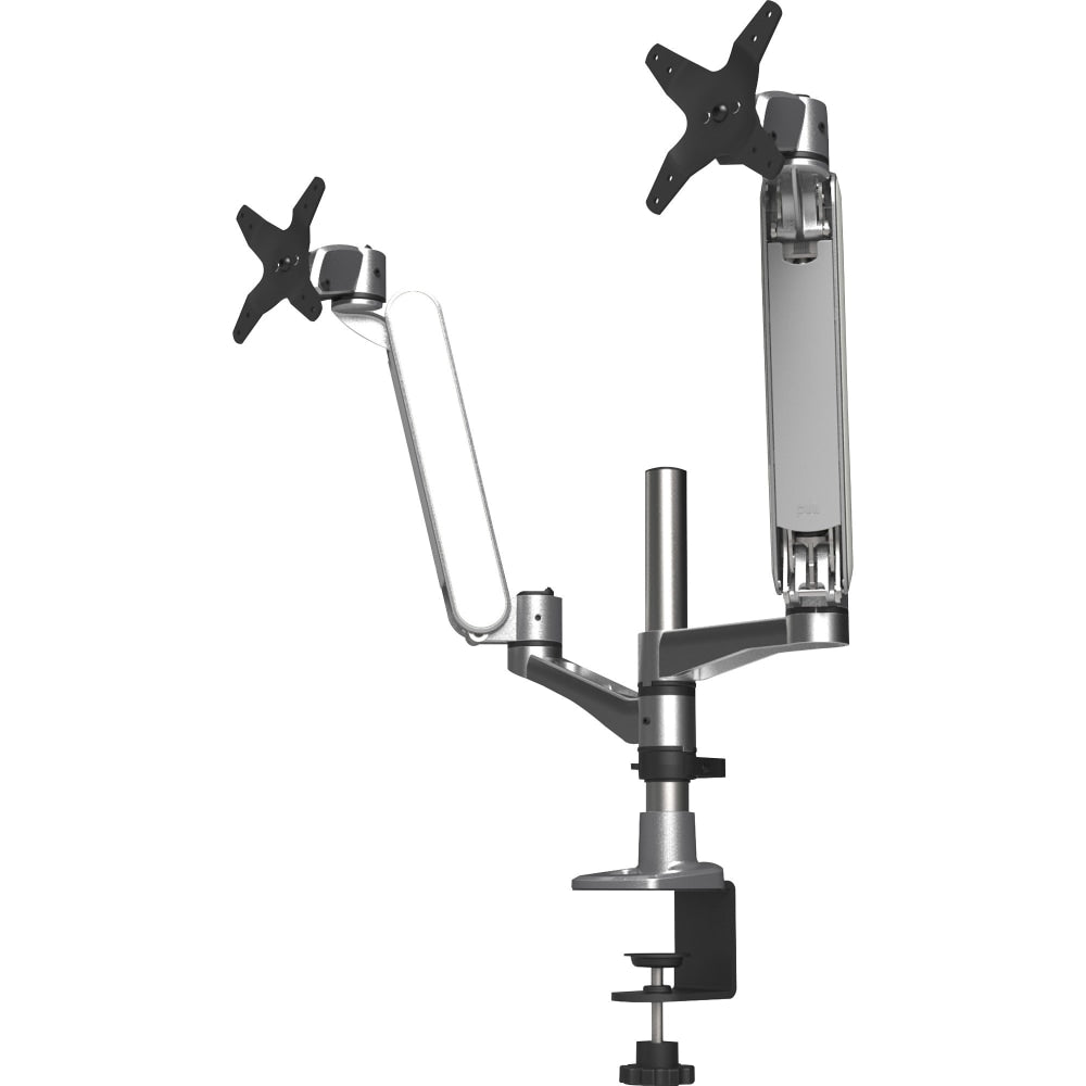 Kantek MA320 Mounting Arm for Monitor - Silver - TAA Compliant - 2 Display(s) Supported - 30in Screen Support - 1 Each