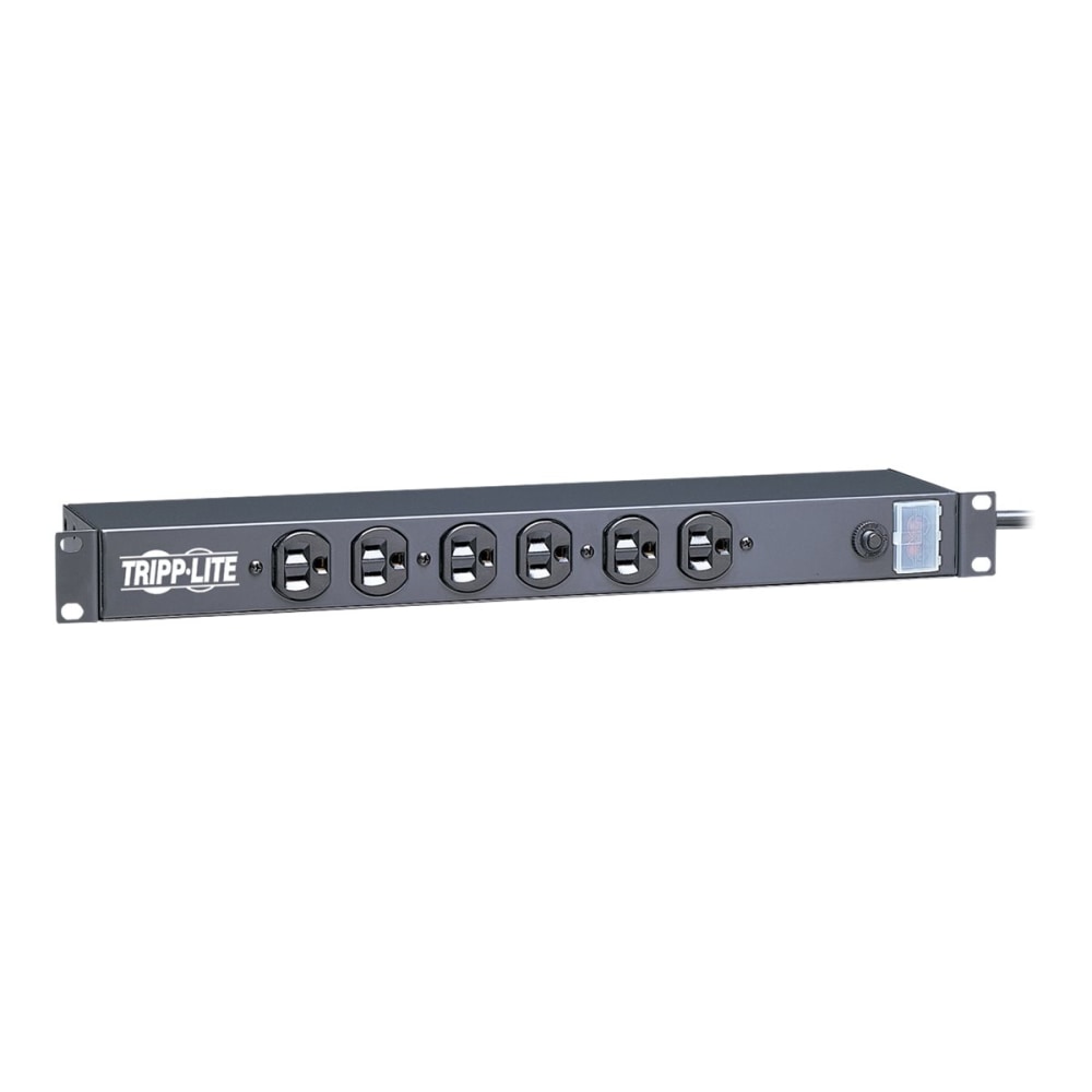 Tripp Lite Surge Protector Rackmount 14 Outlet 15ft Cord 3000 Joules 1U RM - Surge protector (rack-mountable) - 15 A - AC 120 V - output connectors: 14 - 1U - 19in - black