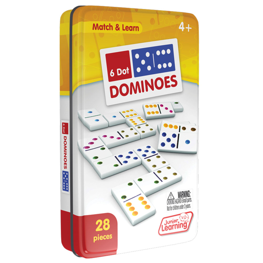 Junior Learning Dot Dominoes, 1st Grade, Pack Of 2 Sets