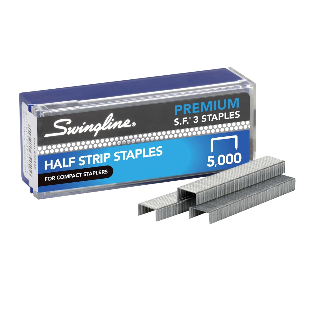 Swingline S.F. 3 Premium Staples, 1/4in Half Strip, Box Of 5,000