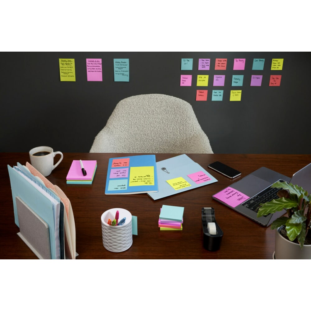 Post-it Notes Cube Notes, 3in x 3in, Bright Colors, Pad Of 360 Sheets