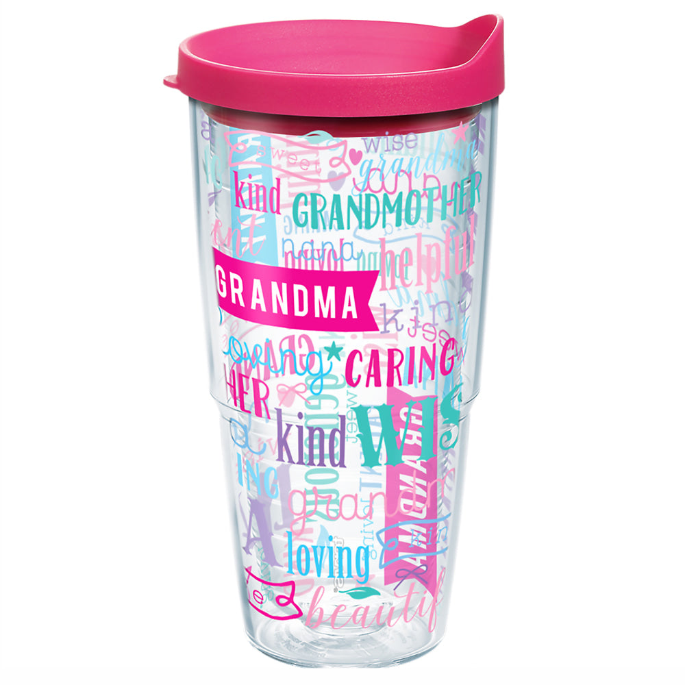 Tervis Definition of Grandma Tumbler With Lid, 24 Oz, Clear