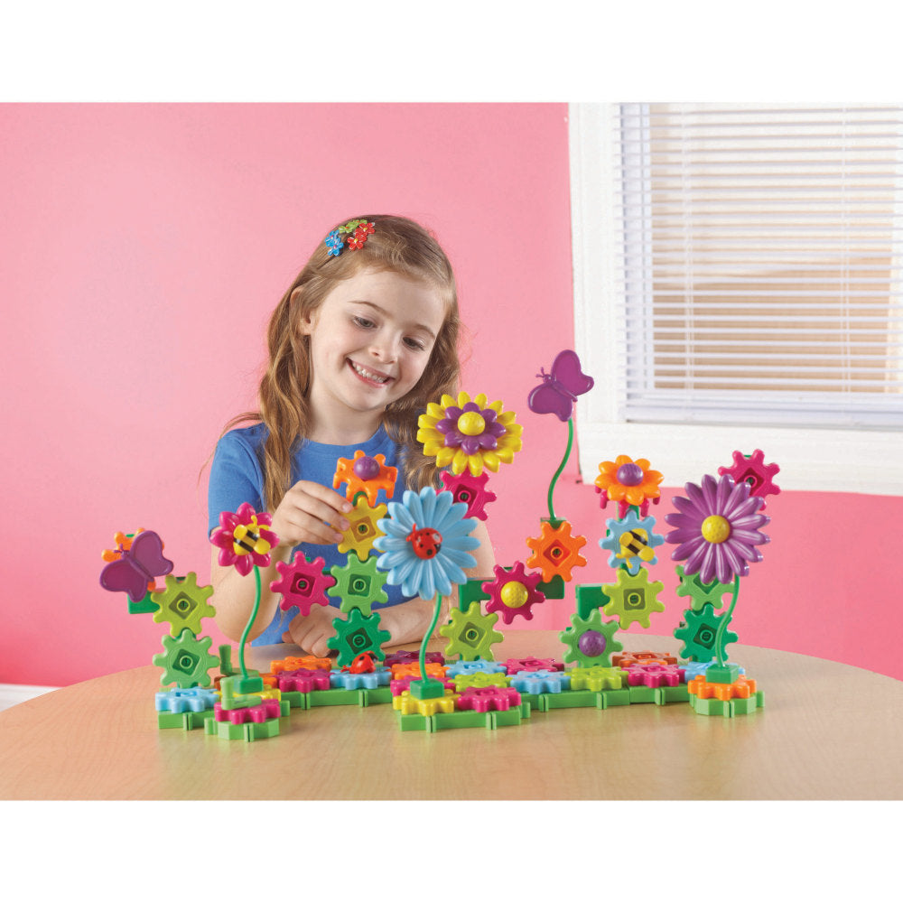 Learning Resources Gears! Gears! Gears! Build & Bloom Building Set, Assorted Colors, Pre-K To Grade 3