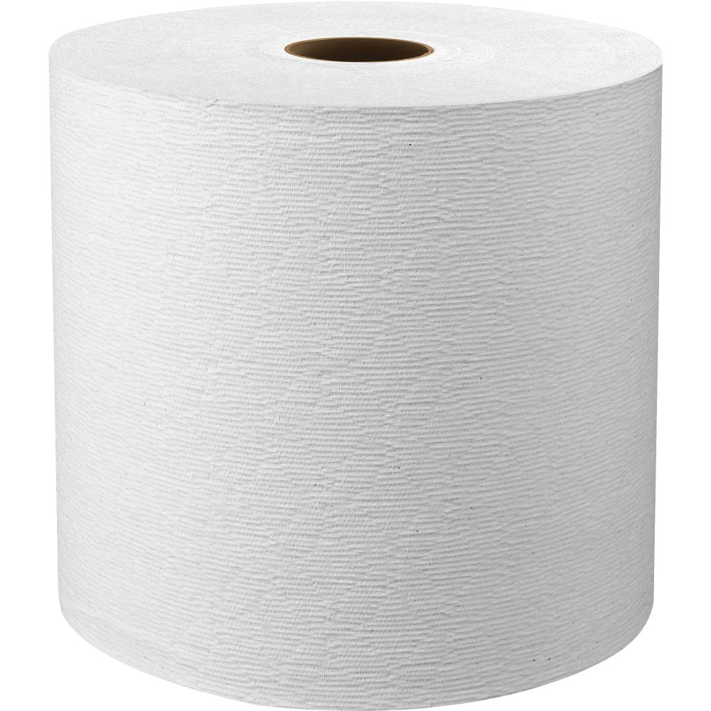 Kimberly-Clark 1-Ply Non HardPaper Towels, 90% Recycled, 425ft Per Roll, Pack Of 12 Rolls