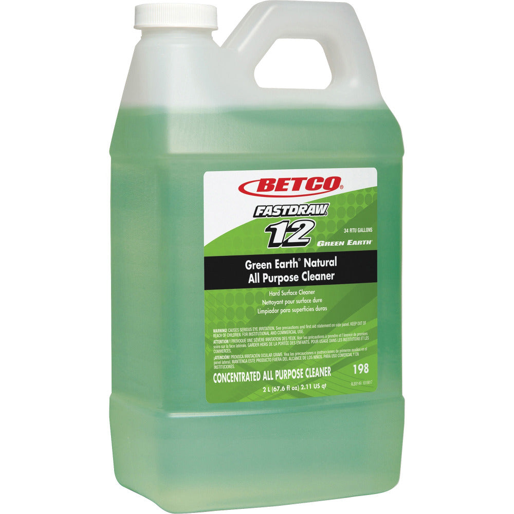 Green Earth FASTDRAW Natural Degreaser - Concentrate Liquid - 67.6 fl oz (2.1 quart) - Clean Scent - 1 Each - Green