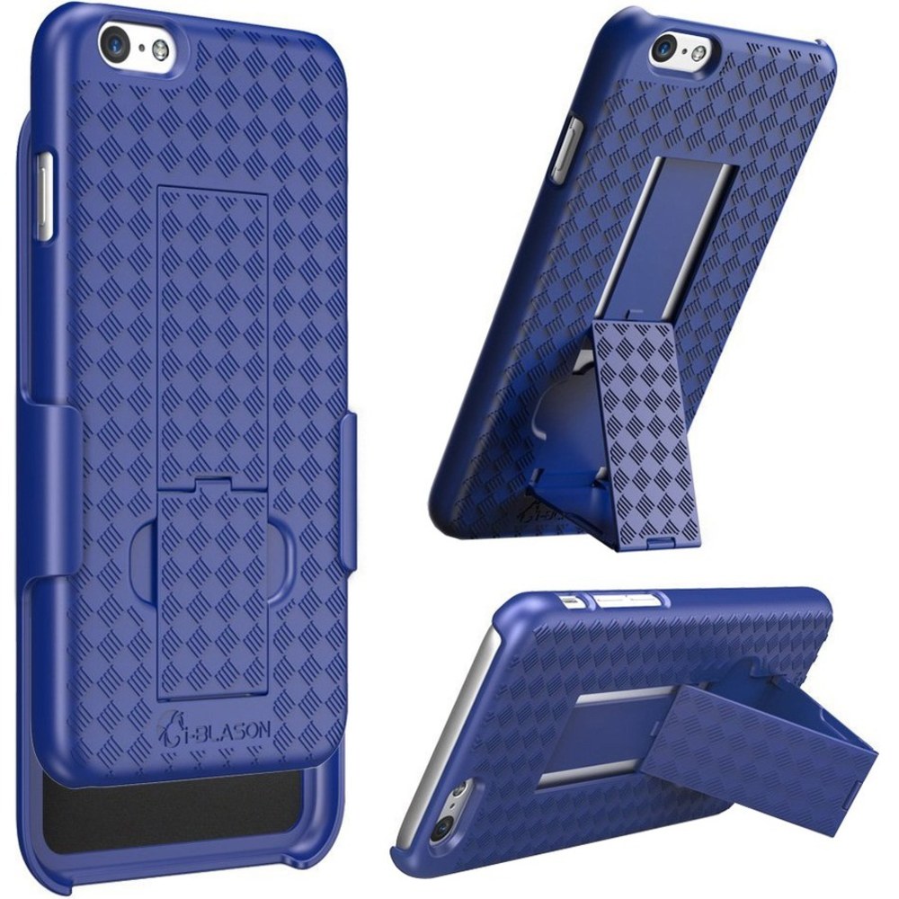 i-Blason Transformer 55-TRANS-BLUE Carrying Case (Holster) Apple iPhone Smartphone - Blue - Shatter Resistant Interior, Drop Resistant Interior - Textured - Holster, Belt Clip - 1 Pack