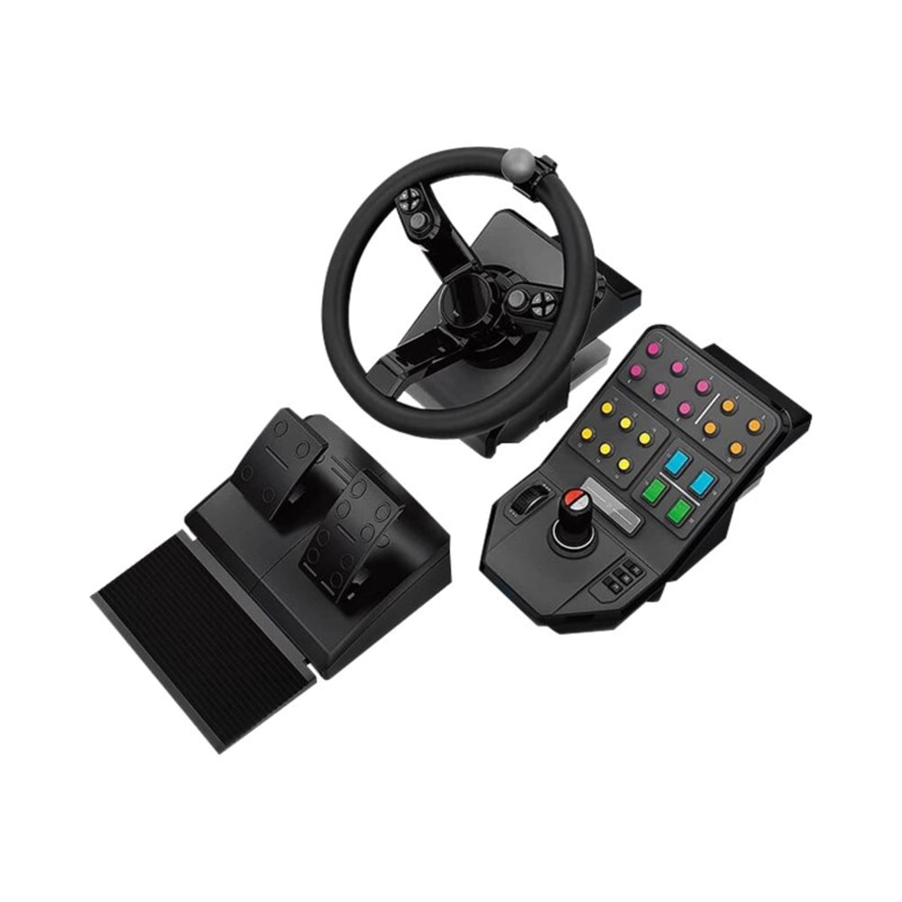 Logitech Heavy Equipment Bundle - Wheel and pedals set - wired - for PC