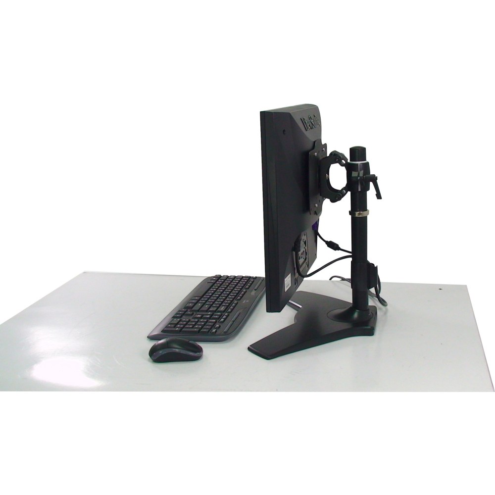 Amer Stand Mount Max 32in Monitor - Up to 32in Screen Support - 33.10 lb Load Capacity - 20in Height x 19.9in Width - Aluminum Alloy, Plastic, Steel - Ergonomic - TAA Compliant