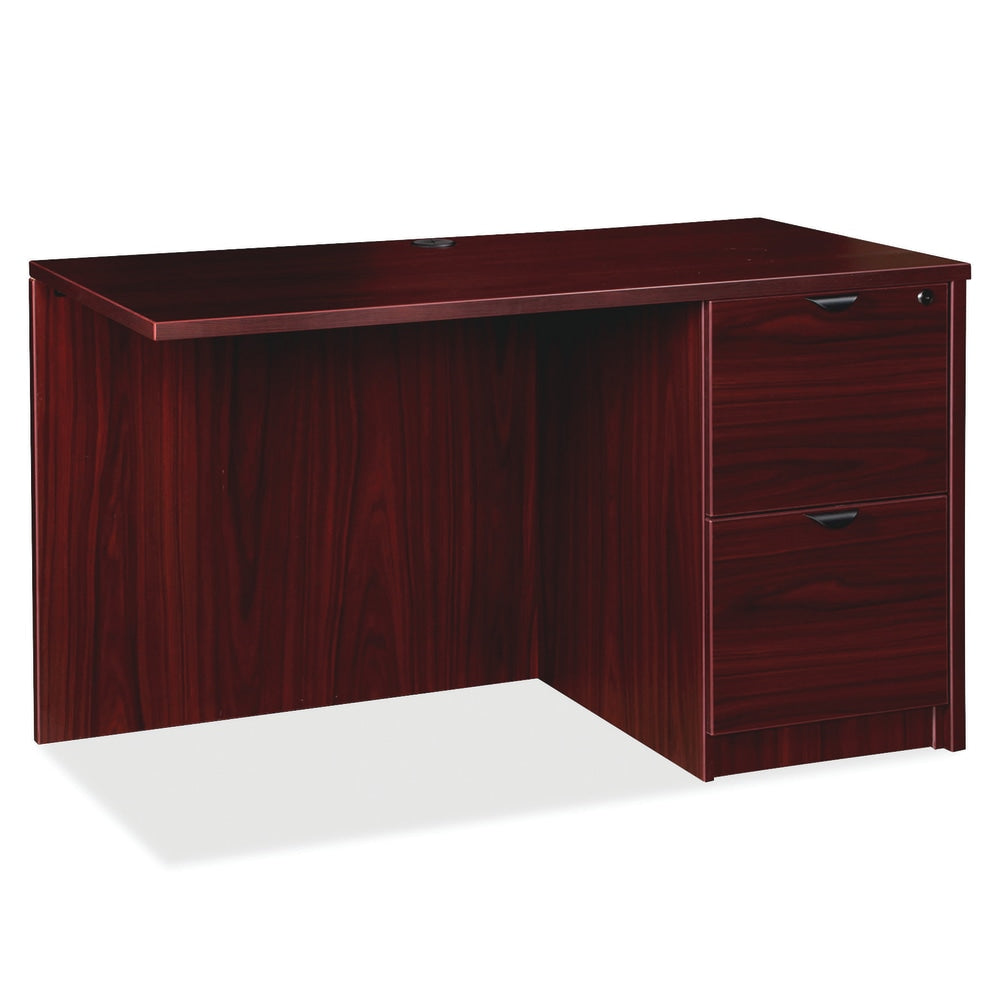 Lorell Prominence 2.0 42inW Right Desk Return, Mahogany