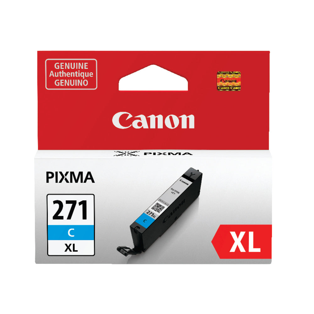 Canon CLI-271XL Cyan High-Yield Ink Tank, 0337C001