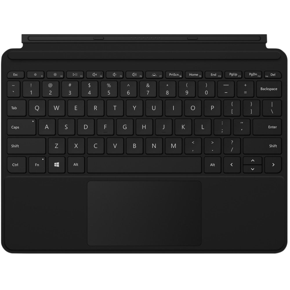 Microsoft Type Cover Keyboard/Cover Case Microsoft Surface Go 2, Surface Go Tablet - Black - Stain Resistant - MicroFiber Body - 7.5in Height x 9.8in Width x 0.2in Depth