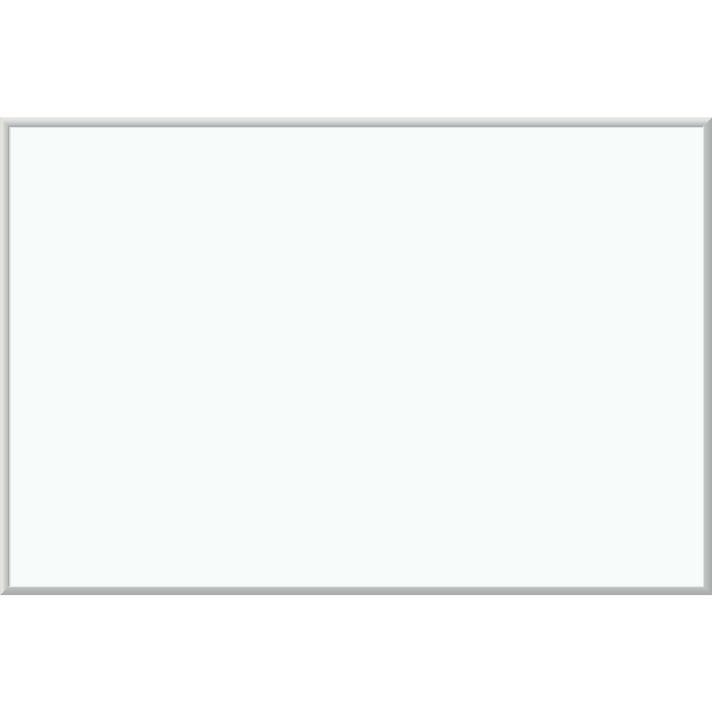 U Brands Non-Magnetic Melamine Dry Erase Board, 70in X 47in, Silver Aluminum Frame