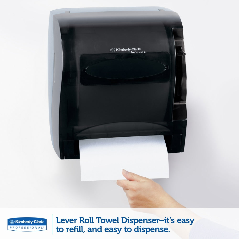 Kimberly-Clark Professional In-Sight LEV-R-MATIC Roll Towel Dispenser, Smoke Gray