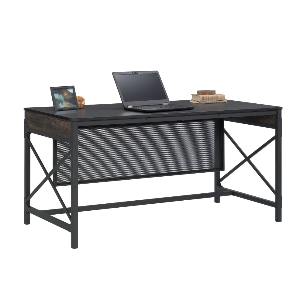 Sauder Foundry Road 30inW Commercial Office Table Computer Desk, Carbon Oak