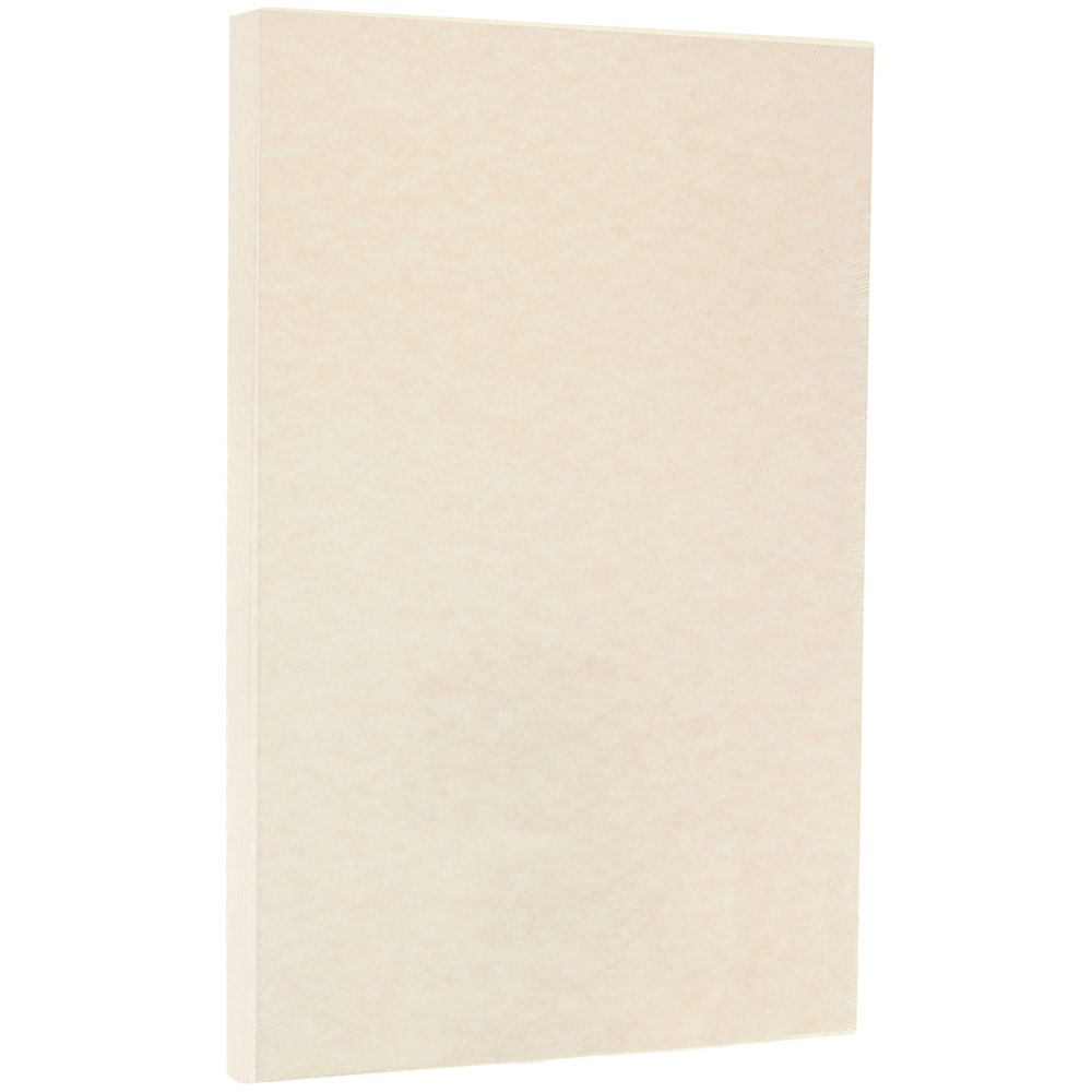 JAM Paper Legal Card Stock, Natural Parchment, Legal (8.5in x 14in), 65 Lb, Pack Of 50