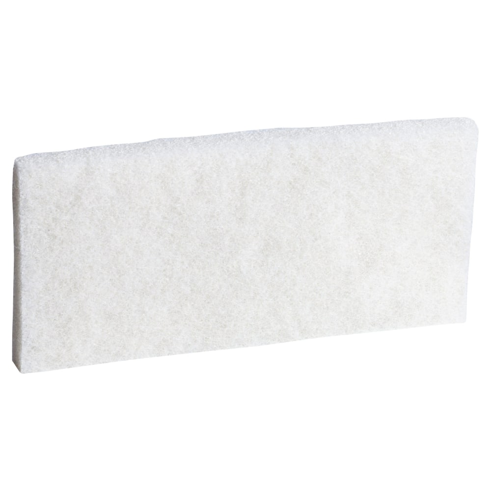 3M Doodlebug Cleaning Pads, 8440, 4 5/8in x 10in, White, Pack Of 5 Pads