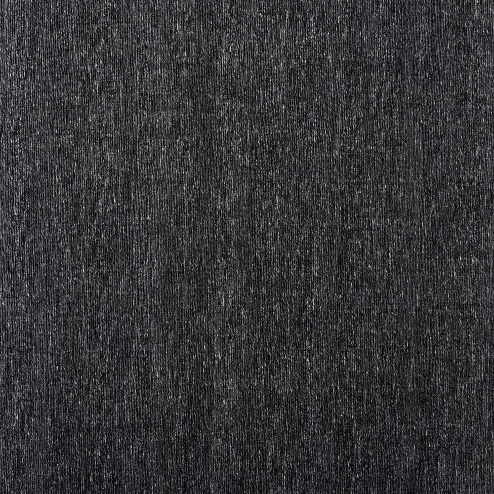 Baxton Studio Dalston Handwoven Wool Blend Area Rug, 63in x 90-5/8in, Dark Gray/Black