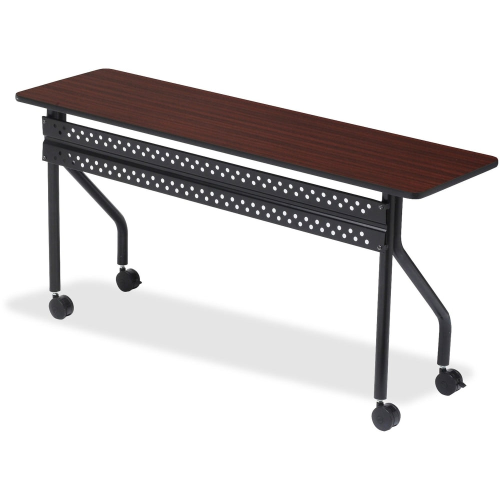 Iceberg OfficeWorks 60inW Mobile Training Table, Rectangle, Mahogany