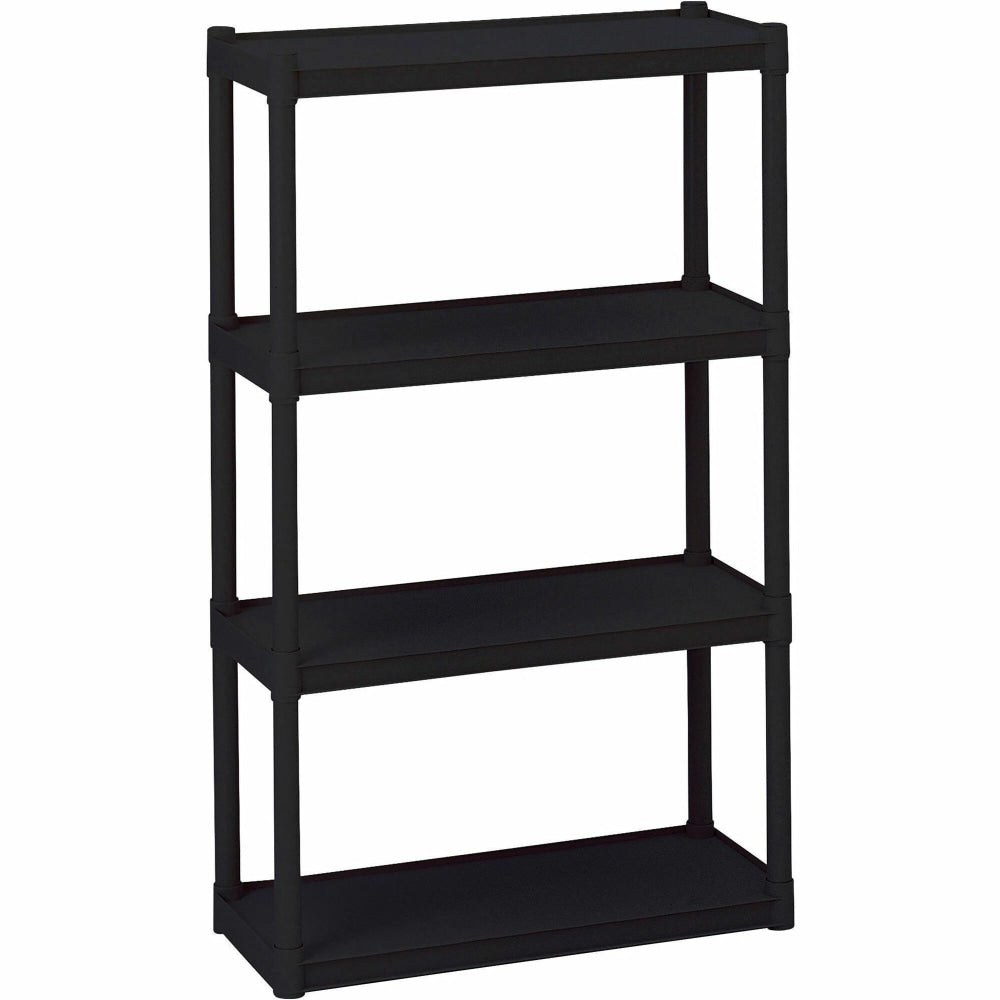 Iceberg 4-Shelf Open Storage System, Black