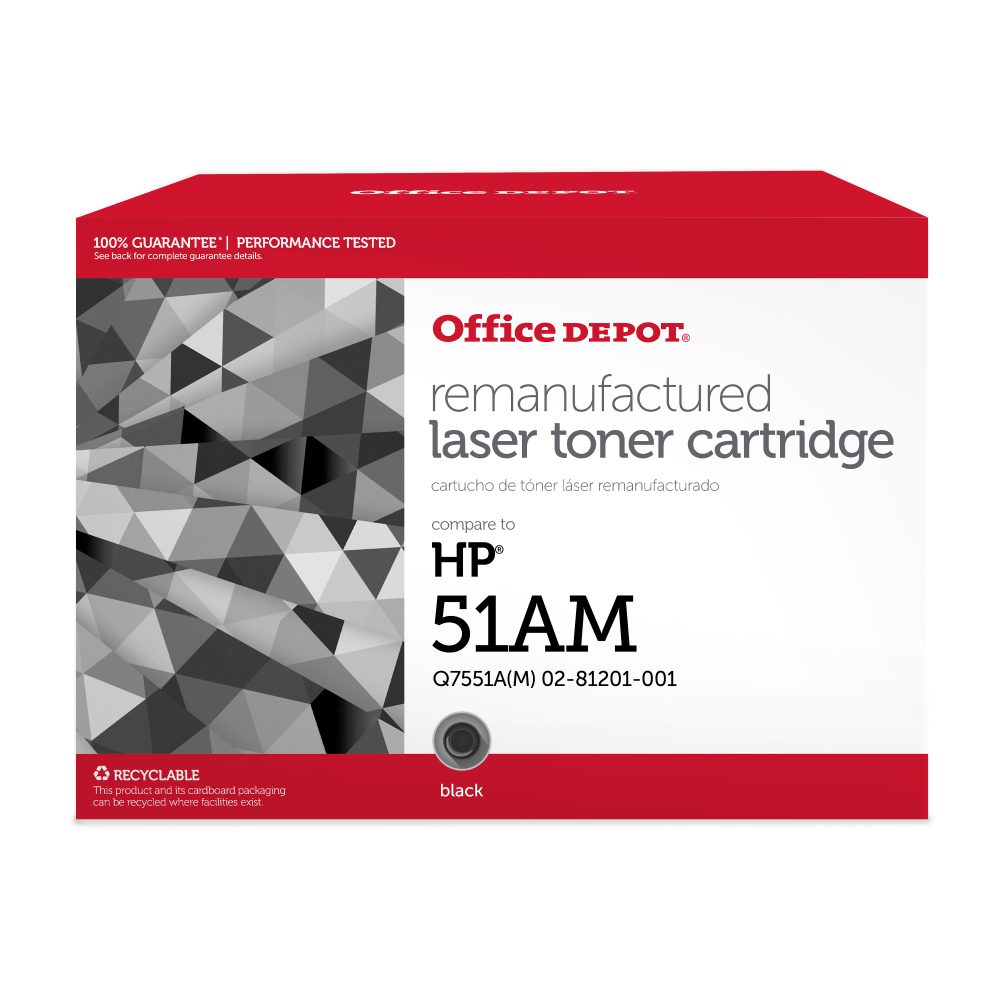 Office Depot Remanufactured Black MICR Toner Cartridge Replacement For HP 51A, OD51TM