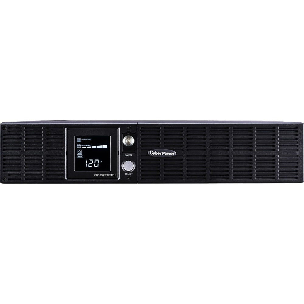 CyberPower PFC Sinewave Series OR1000PFCRT2U - UPS (rack-mountable / external) - AC 120 V - 700 Watt - 1000 VA - 9 Ah - USB, serial - output connectors: 8 - 2U