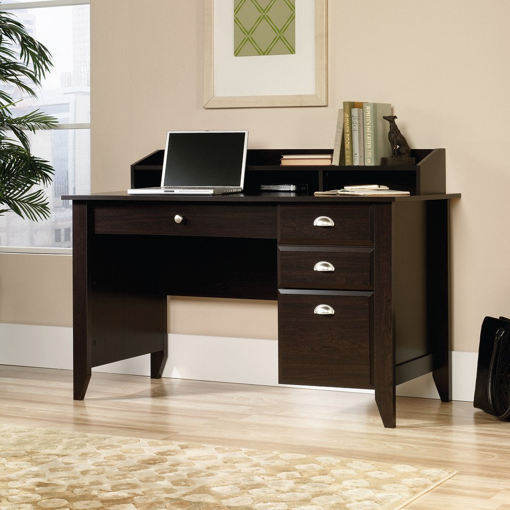 Sauder Shoal Creek 54inW Computer Desk With Organizer Hutch, Jamocha Wood