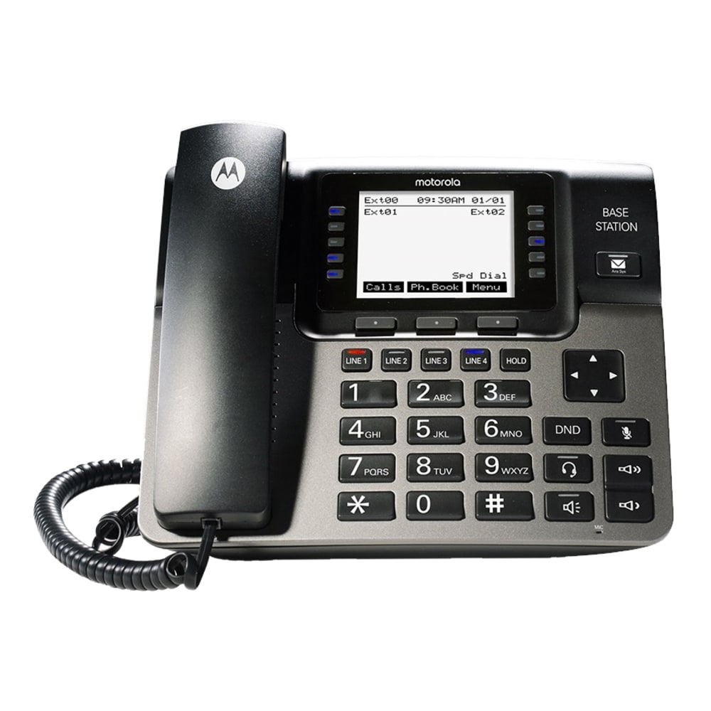 Motorola 4-Line Desk Phone Base Station With Digital Answering System, ML1000