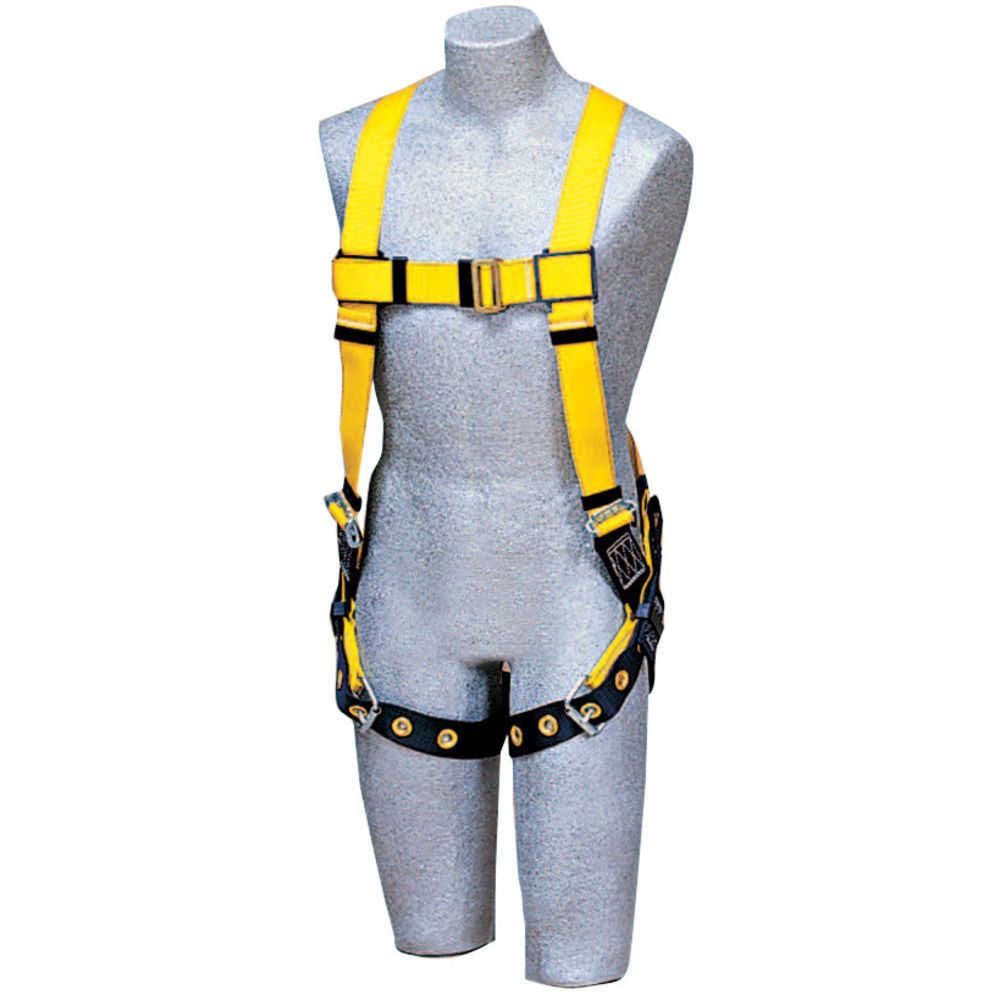 DBI-SALA Delta No-Tangle Harness, Back D-Ring, Universal, Navy/Yellow