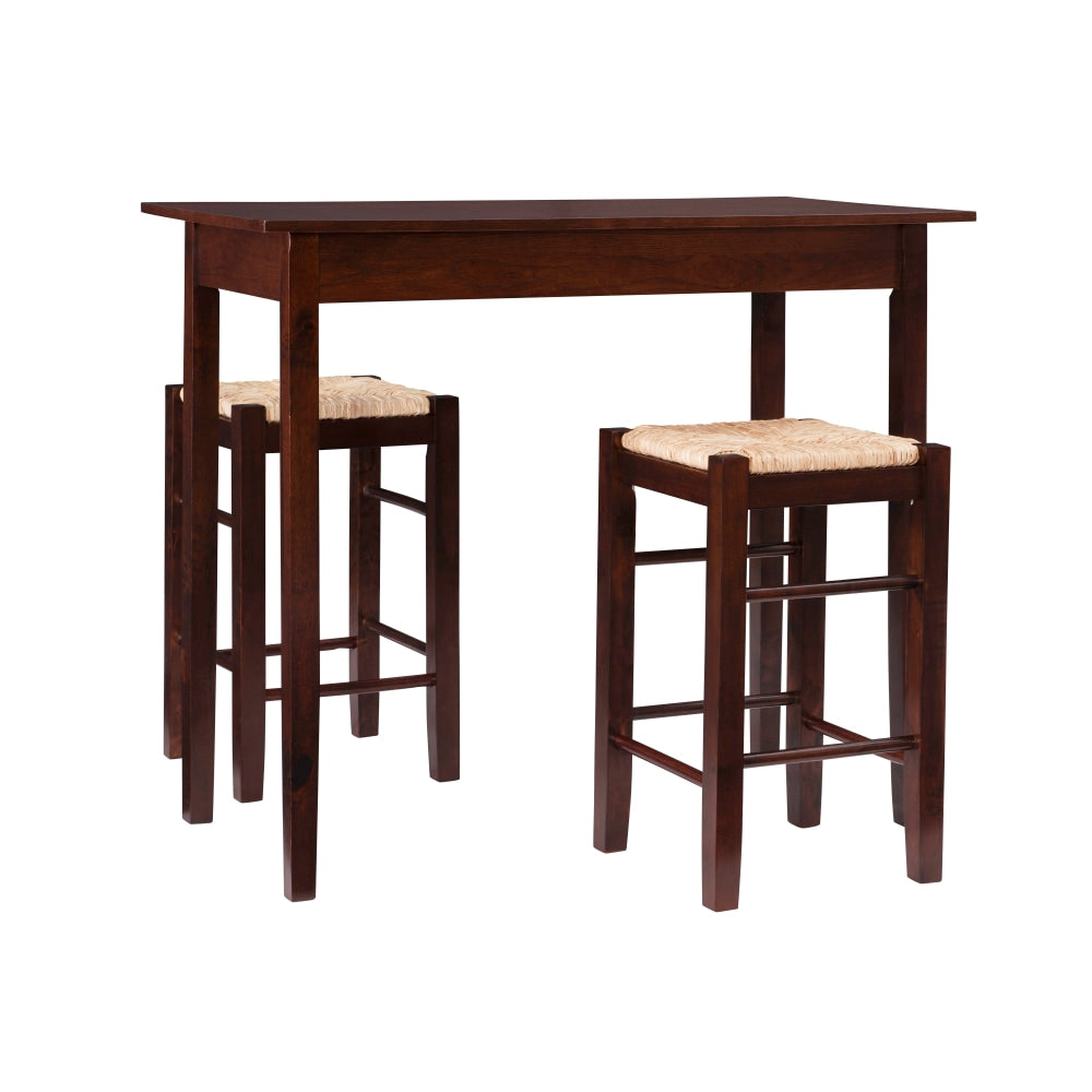 Linon Tavern 3-Piece Counter Set, Espresso/Natural