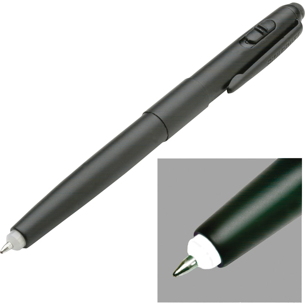 SKILCRAFT Luminator LED Light Pen, Medium Point, 1.0 mm, Black Barrel, Black Ink