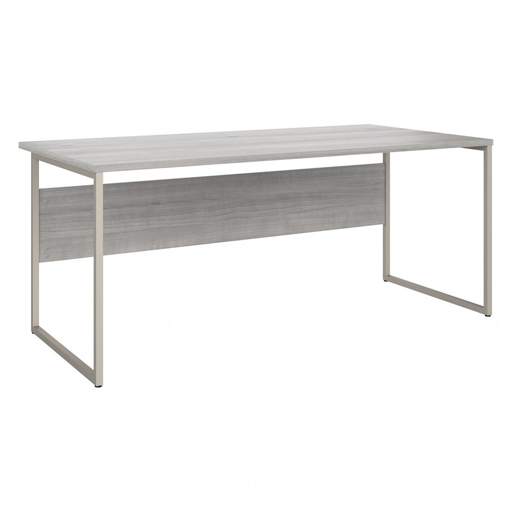 Bush Business Furniture Hybrid 72inW x 36inD Computer Table Desk With Metal Legs, Platinum Gray, Standard Delivery