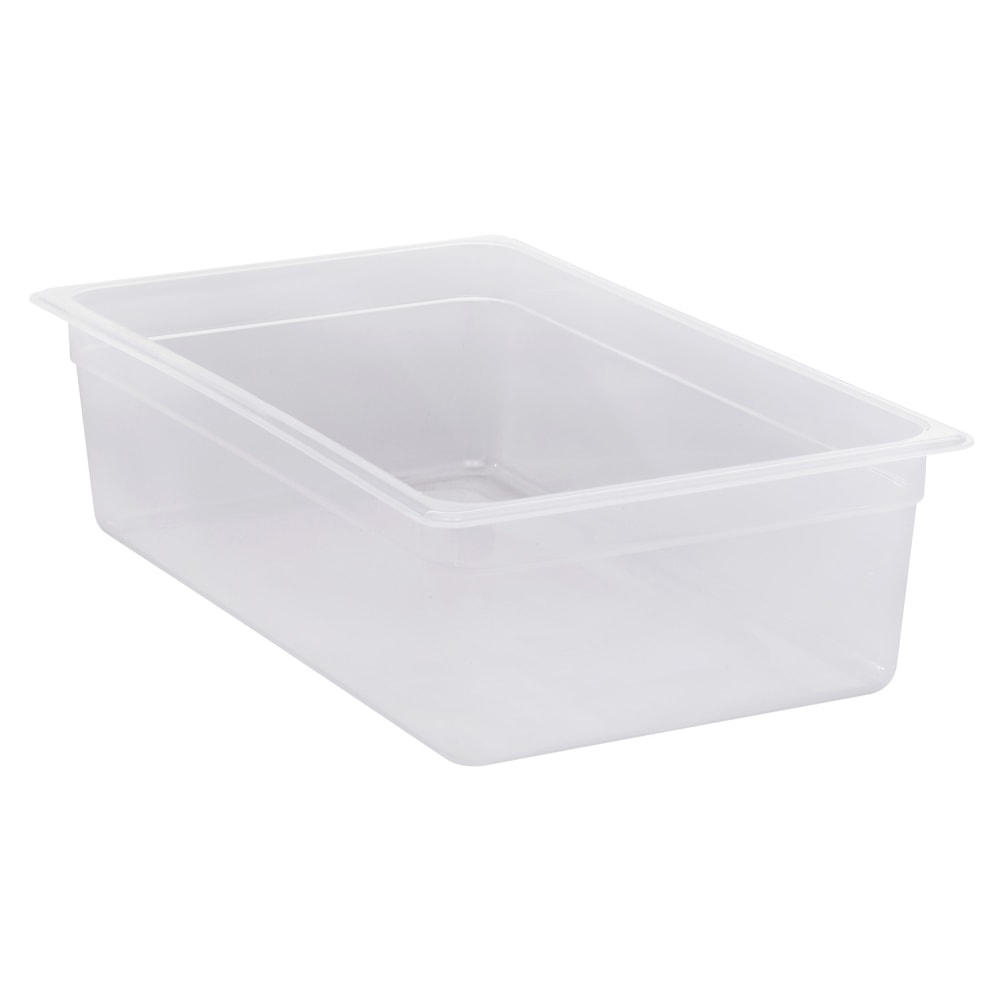 Cambro Translucent GN 1/1 Food Pans, 6inH x 12-3/4inW x 20-7/8inD, Pack Of 6 Containers