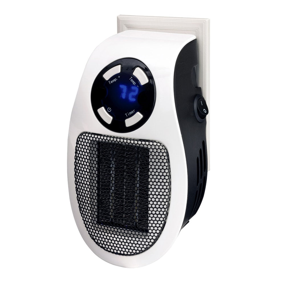 Optimus 450-Watt Mini Plug-In Heater With Thermostat, 6in x 3-1/4in