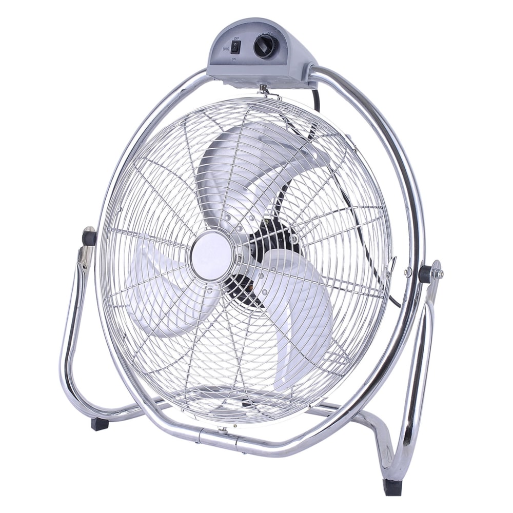 Optimus 20in Grade Oscillating High-Velocity Fan With Chrome Grill, 26in x 20in