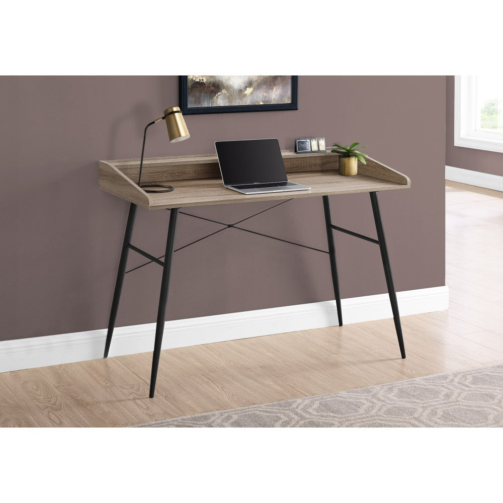 Monarch Specialties Len 48inW Computer Desk, Dark Taupe