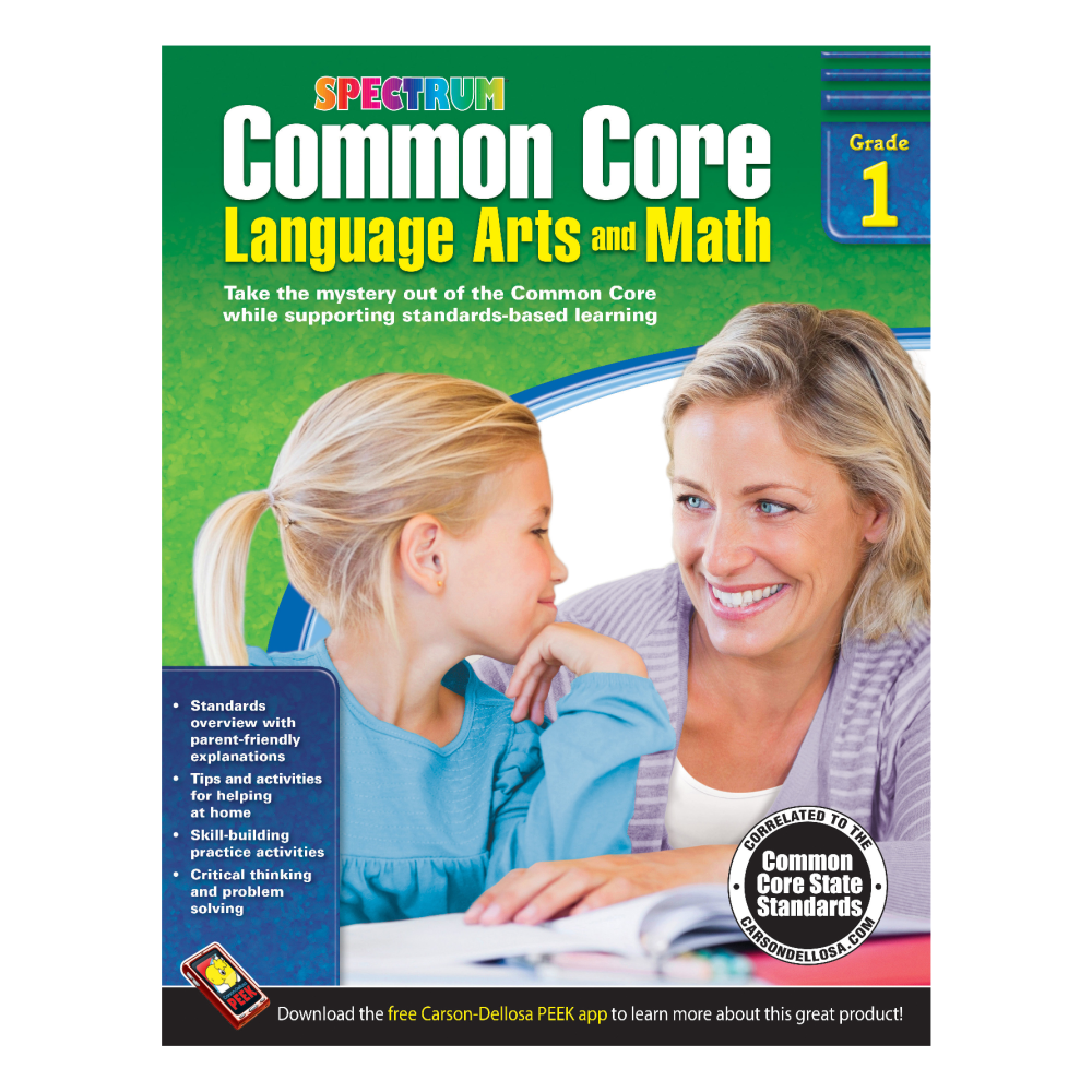 Spectrum Common Core Language Arts And Math, Grade 1