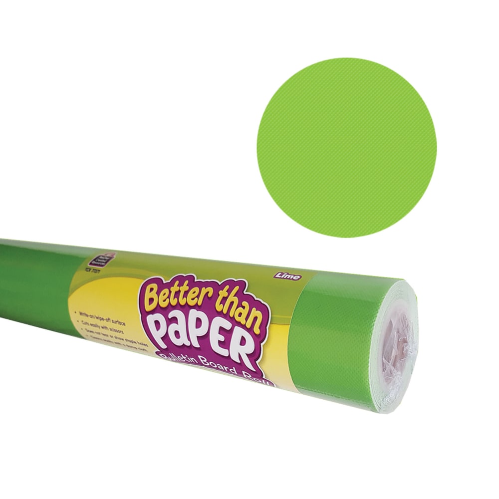 Teacher Created Resources Better Than Paper Bulletin Board Paper Rolls, 4ft x 12ft, Lime, Pack Of 4 Rolls