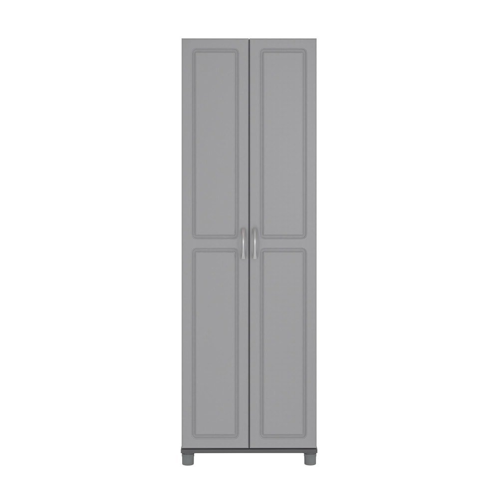 Ameriwood Home Kendall 24in Utility Storage Cabinet, 5 Shelves, Gray